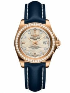 Breitling Galactic 32 Sleek Edition Rose Gold / Diamond / Pearl Diamond / Calf H7133053.A803.116X