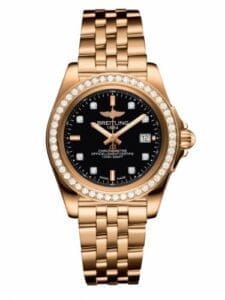 Breitling Galactic 32 Sleek Edition Rose Gold / Diamond / Trophy Black Diamond / Bracelet H7133053.BF64.792H