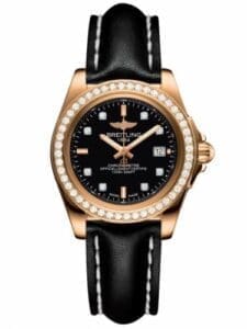 Breitling Galactic 32 Sleek Edition Rose Gold / Diamond / Trophy Black Diamond / Calf H7133053.BF64.408X