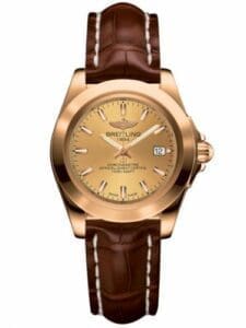 Breitling Galactic 32 Sleek Edition Rose Gold / Golden Sun / Croco H7133012.H549.778P