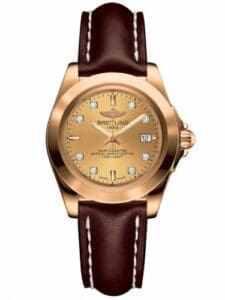 Breitling Galactic 32 Sleek Edition Rose Gold / Golden Sun Diamond / Calf H7133012.H550.410X