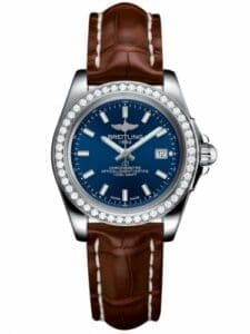 Breitling Galactic 32 Sleek Edition Stainless Steel / Diamond / Horizon Blue / Croco A7133053/C951/778P/A14BA.1