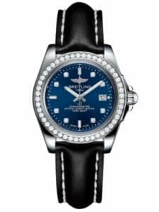 Breitling Galactic 32 Sleek Edition Stainless Steel / Diamond / Horizon Blue Diamond / Calf A7133053/C966/408X/A14BA.1