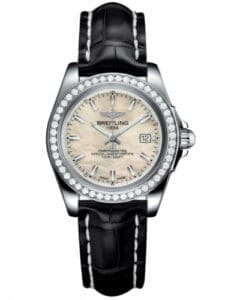 Breitling Galactic 32 Sleek Edition Stainless Steel / Diamond / Pearl / Croco A7133053/A800/777P/A14BA.1