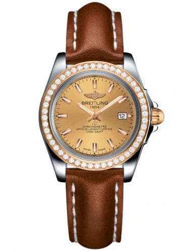 Breitling Galactic 32 Sleek Edition Stainless Steel / Rose Gold / Diamond / Golden Sun / Calf C7133053/H549/406X/A14BA.1
