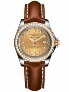 Breitling Galactic 32 Sleek Edition Stainless Steel / Rose Gold / Diamond / Golden Sun Diamond / Calf C7133053/H550/406X/A14BA.1