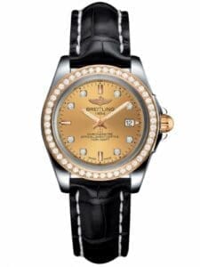 Breitling Galactic 32 Sleek Edition Stainless Steel / Rose Gold / Diamond / Golden Sun Diamond / Croco C7133053/H550/777P/A14BA.1