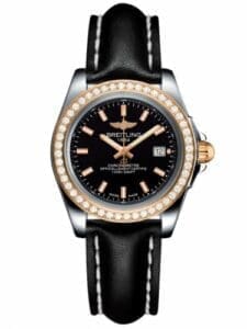 Breitling Galactic 32 Sleek Edition Stainless Steel / Rose Gold / Diamond / Trophy Black / Calf C7133053/BF65/408X/A14BA.1