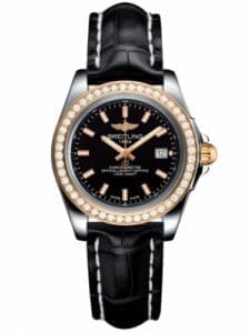 Breitling Galactic 32 Sleek Edition Stainless Steel / Rose Gold / Diamond / Trophy Black / Croco C7133053/BF65/777P/A14BA.1