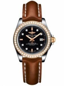 Breitling Galactic 32 Sleek Edition Stainless Steel / Rose Gold / Diamond / Trophy Black Diamond / Calf C7133053/BF64/406X/A14BA.1