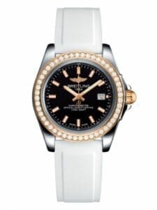 Breitling Galactic 32 Sleek Edition Stainless Steel / Rose Gold / Diamond / Trophy Black / Rubber C7133053/BF65/164S/A14S.1