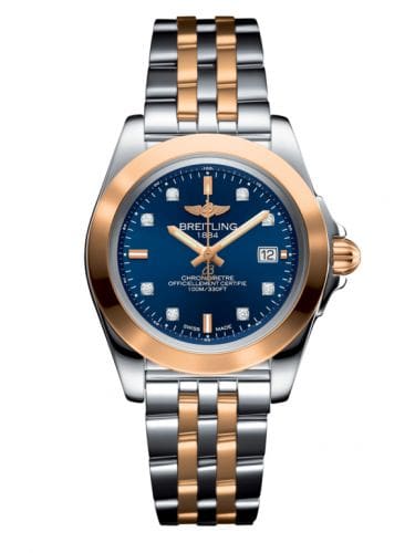 Breitling Galactic 32 Sleek Edition Stainless Steel / Rose Gold / Horizon Blue Diamond / Bracelet C7133012/C967/792C