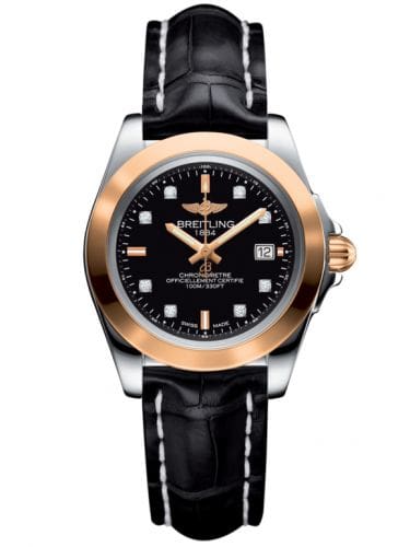 Breitling Galactic 32 Sleek Edition Stainless Steel / Rose Gold / Trophy Black Diamond / Croco C7133012/BF64/777P/A14BA.1