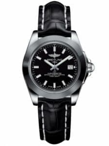 Breitling Galactic 32 Sleek Edition Stainless Steel / Trophy Black / Croco W7133012/BF62/777P/A14BA.1