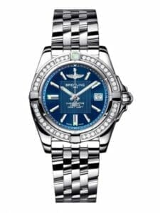 Breitling Galactic 32 Stainless Steel / Diamond / Metallica Blue / Bracelet A71356LA.C811.367A