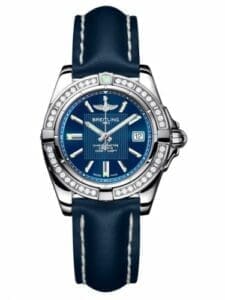 Breitling Galactic 32 Stainless Steel / Diamond / Metallica Blue / Calf A71356LA.C811.116X