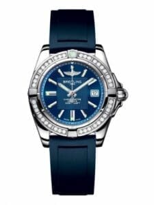 Breitling Galactic 32 Stainless Steel / Diamond / Metallica Blue / Rubber A71356LA.C811.141S
