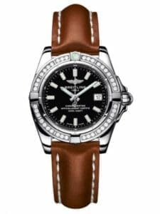 Breitling Galactic 32 Stainless Steel / Diamond / Onyx Black / Calf A71356LA.BE76.406X