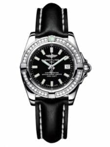 Breitling Galactic 32 Stainless Steel / Diamond / Onyx Black / Calf A71356LA.BE76.408X
