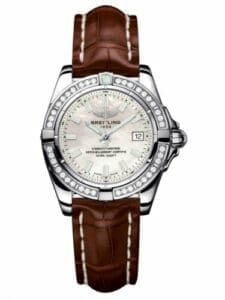 Breitling Galactic 32 Stainless Steel / Diamond / Pearl / Croco A71356LA.A787.778P