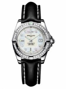 Breitling Galactic 32 Stainless Steel / Diamond / Pearl Diamond / Calf A71356LA.A708.408X