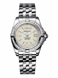 Breitling Galactic 32 Stainless Steel / Diamond / Sierra Silver / Bracelet A71356LA.G702.367A
