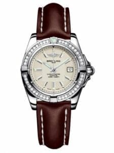 Breitling Galactic 32 Stainless Steel / Diamond / Sierra Silver / Calf A71356LA.G702.410X
