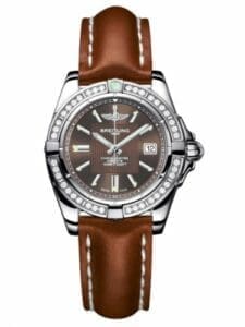 Breitling Galactic 32 Stainless Steel / Diamond / Solar Bronze / Calf A71356LA.Q579.406X