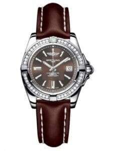 Breitling Galactic 32 Stainless Steel / Diamond / Solar Bronze / Calf A71356LA.Q579.410X