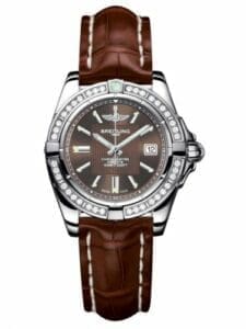 Breitling Galactic 32 Stainless Steel / Diamond / Solar Bronze / Croco A71356LA.Q579.778P