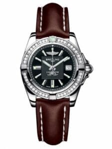 Breitling Galactic 32 Stainless Steel / Diamond / Trophy Black / Calf A71356LA.BA10.410X