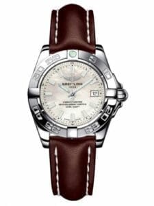Breitling Galactic 32 Stainless Steel / Pearl / Calf A71356L2.A787.410X