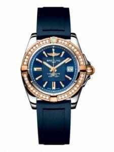 Breitling Galactic 32 Stainless Steel / Rose Gold / Diamond / Metallica Blue / Rubber C71356LA.C813.141S