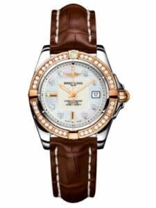 Breitling Galactic 32 Stainless Steel / Rose Gold / Diamond / Pearl Diamond / Croco C71356LA.A712.778P