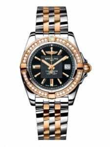Breitling Galactic 32 Stainless Steel / Rose Gold / Diamond / Trophy Black / Bracelet C71356LA.BA12.367C