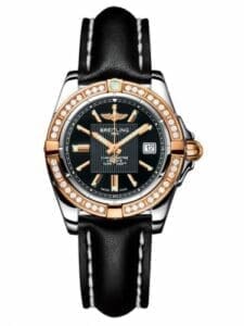Breitling Galactic 32 Stainless Steel / Rose Gold / Diamond / Trophy Black / Calf C71356LA.BA12.408X