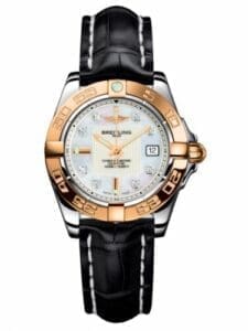 Breitling Galactic 32 Stainless Steel / Rose Gold / Pearl Diamond / Croco C71356L2.A712.777P