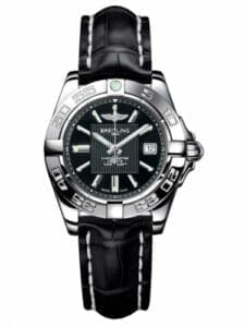 Breitling Galactic 32 Stainless Steel / Trophy Black / Croco A71356L2.BA10.777P