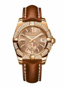 Breitling Galactic 36 Automatic Rose Gold / Diamond / Copperhead Bronze / Calf H3733053.Q584.412X