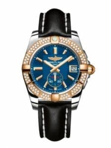 Breitling Galactic 36 Automatic Stainless Steel / Rose Gold / Diamond / Gun Blue / Calf C3733053.C831.414X