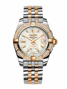 Breitling Galactic 36 Automatic Stainless Steel / Rose Gold / Diamond / Pearl / Bracelet C3733053.A724.376C