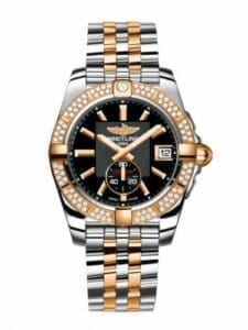 Breitling Galactic 36 Automatic Stainless Steel / Rose Gold / Diamond / Volcano Black / Bracelet C3733053.BA54.376C