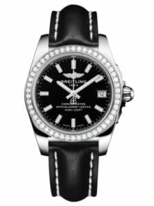 Breitling Galactic 36 Stainless Steel / Diamond / Trophy Black / Calf A7433053.BE08.414X