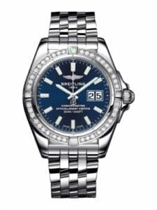 Breitling Galactic 41 Stainless Steel / Diamond / Horizon Blue / Bracelet A49350LA.C929.366A