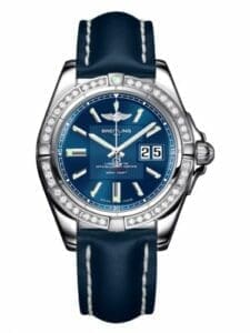 Breitling Galactic 41 Stainless Steel / Diamond / Metallica Blue / Calf A49350LA.C806.113X