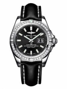 Breitling Galactic 41 Stainless Steel / Diamond / Onyx Black / Calf A49350LA.BE58.428X
