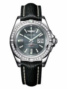 Breitling Galactic 41 Stainless Steel / Diamond / Tomcat Gray / Sahara A49350LA.F549.218X