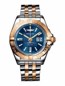 Breitling Galactic 41 Stainless Steel / Rose Gold / Metallica Blue / Bracelet C49350L2.C810.366C