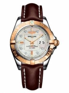 Breitling Galactic 41 Stainless Steel / Rose Gold / Pearl Diamond / Calf C49350L2.A706.431X