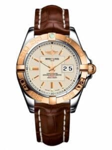 Breitling Galactic 41 Stainless Steel / Rose Gold / Sierra Silver / Croco C49350L2.G701.722P